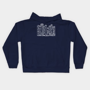 Shakespeare Bookshelf No.5 Kids Hoodie